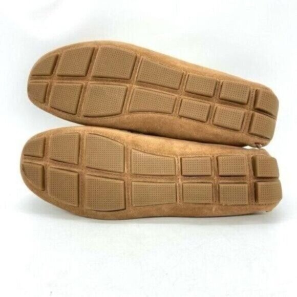 Mens Shearling Moc Toe Loafer Slippers Tan Suede Size 8 New main image 6